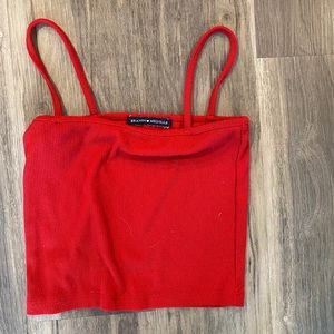 Red small Brandy Melville top